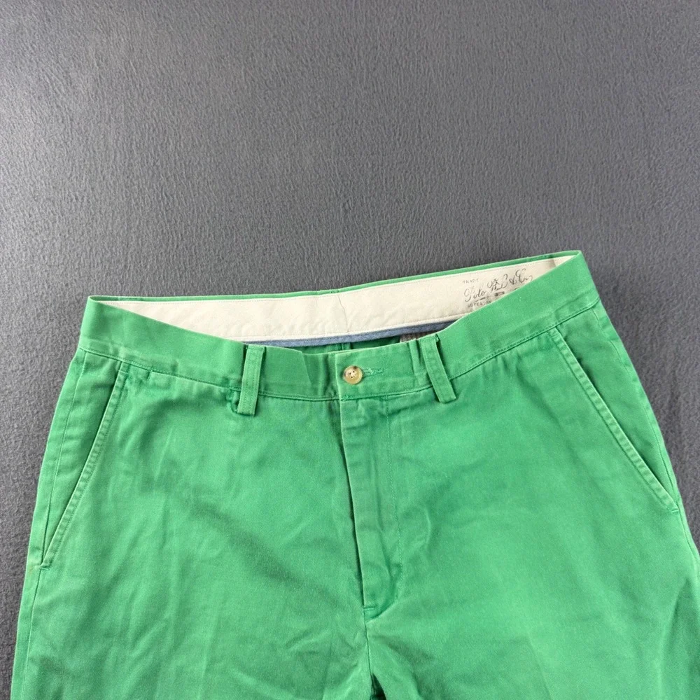 Polo Ralph Lauren Pants Men's 32x30 Green Classic Fit Chino Trousers Preppy